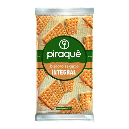 Biscoito piraque integral 138g
