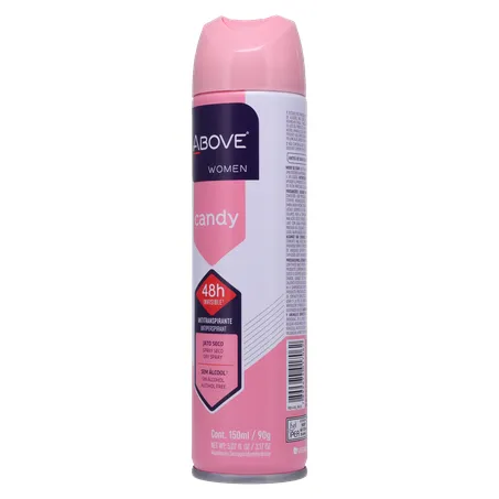 DESODORANTE ABOVE AEROSSOL WOM CANDY 150ML 360-4