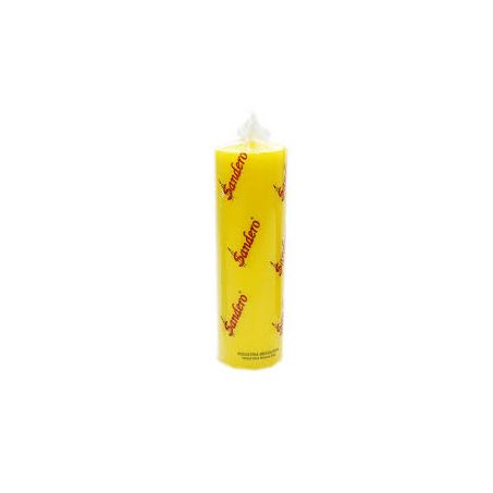 Vela 7 dias sandero amarela 50mm