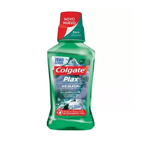 Antiseptico bucal colgate plax ice glacial frasco 250ml