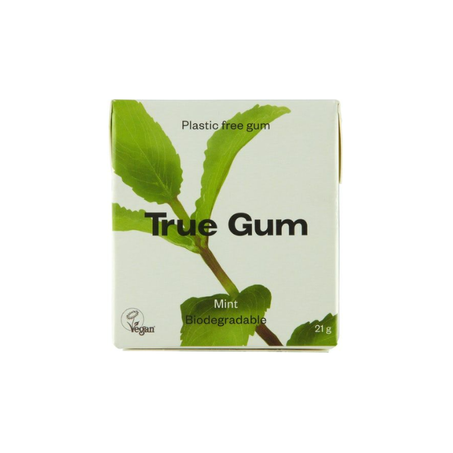 GOMA DE MASCAR TRUE GUM HORTELÃ 21G