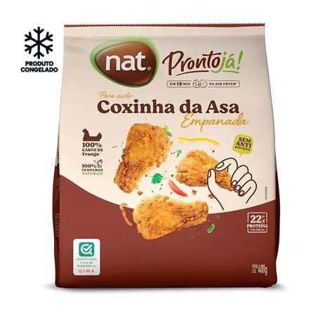 COXINHA DA ASA FRANGO EMPANADA NAT PRONTO JÁ 400G