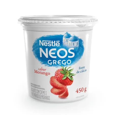 IOGURTE NEOS GREGO NESTLE 450G MORANGO