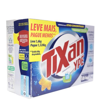 LAVA ROUPAS TIXAN YPE PRIMAVERA GRÁTIS 80G 1,6KG  360-52