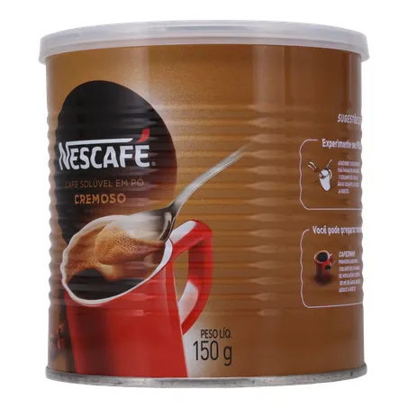 Café Nescafé Solúvel Cremoso Lata 150G 360-4