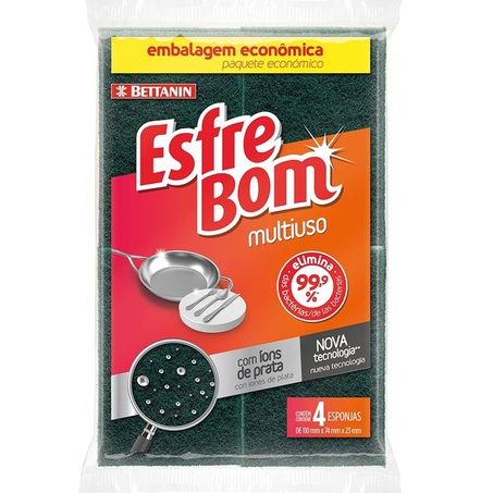 ESPONJA ESFREBOM BETTANIN MULTIUSO 4UN