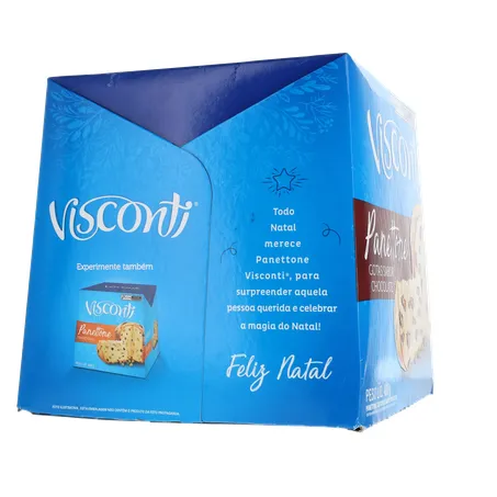 Panettone Visconti Chocolate Caixa 400gr 360-11