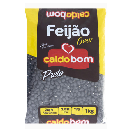 Feijão Caldo Bom 1kg - Preto