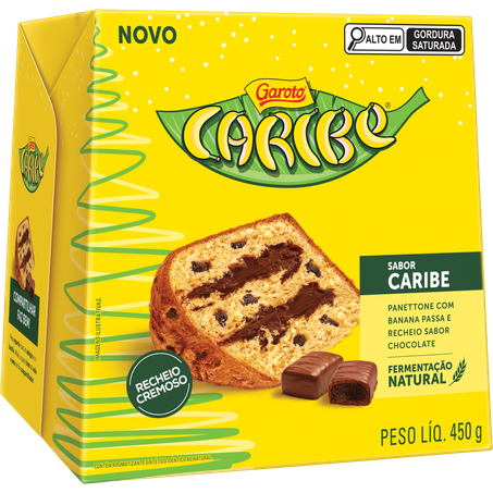 Panettone garoto 450g caribe