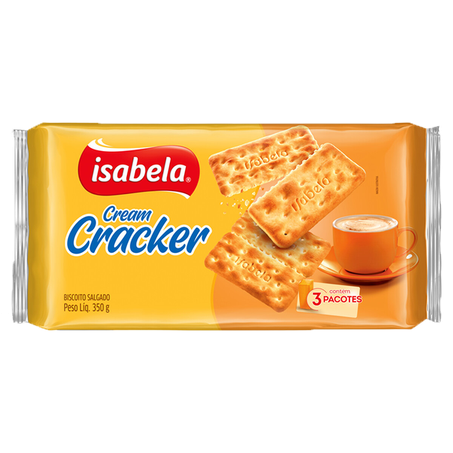 BISCOITO ISABELA 350G CREAM CRACKER