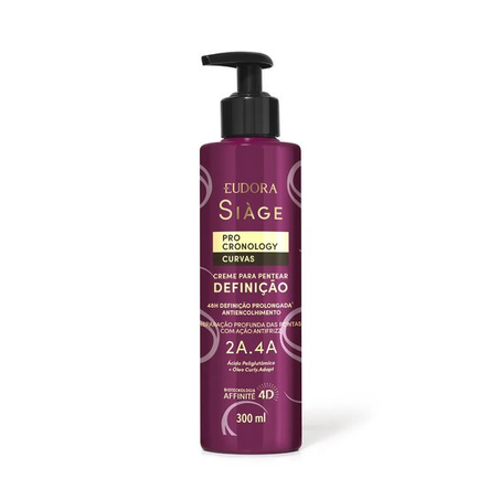 Cr Pentear Eudora 300ml Siage Pro Cromoçogy Curvas