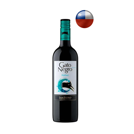 VINHO GATO NEGRO MALBEC CHILE 750ML