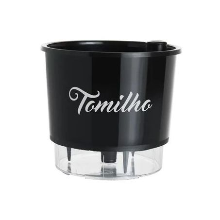 Vaso Autoirrigável 03 Preto Tomilho 1UN