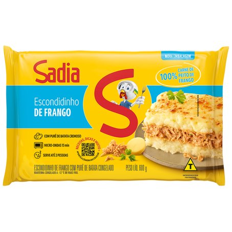 ESCONDIDINHO DE FRANGO SADIA 600G