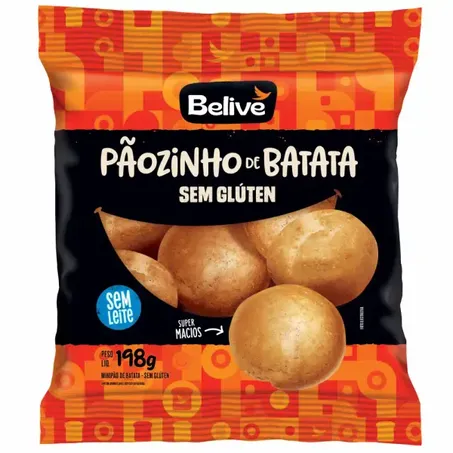 Pãozinho de Batata sem Glúten 200 g - Belive