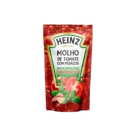 MOLHO TOMATE HEINZ 240G C/ PEDACOS MANJERICAO