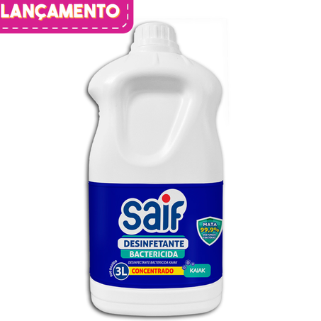 Desinfetante saif 3l bactericida kaiak concentrado