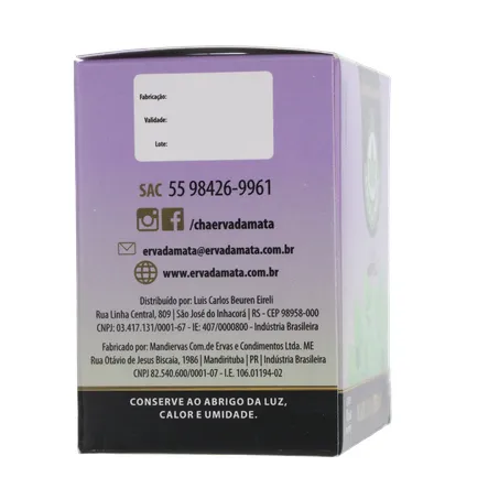 CHÁ ERVA DA MATA HORTELÃ CAIXA C/10 SACHÊS 360-28