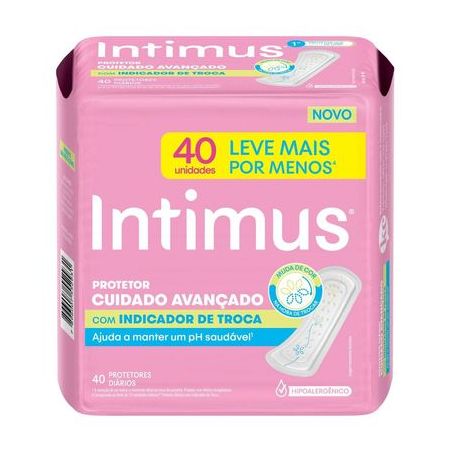 Protetor diário intimus cuidado avançado leve mais por menos pacote c-40unid