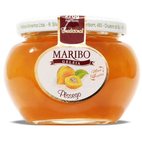 GELEIA MARIBO 270G PESSEGO
