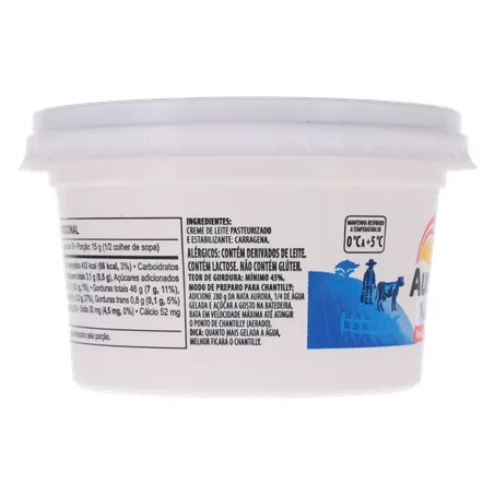 Creme de leite (nata) aurora 280g 360-28