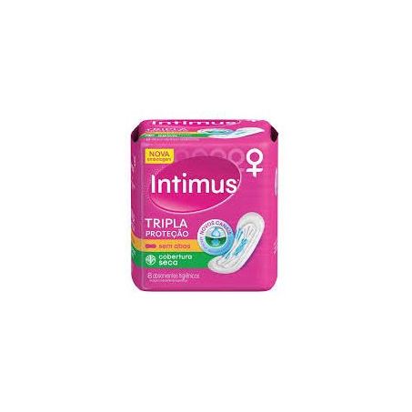 Absorvente intimus tripla seca sem abas com 8un