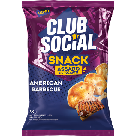 Snack club social 68g barbecue