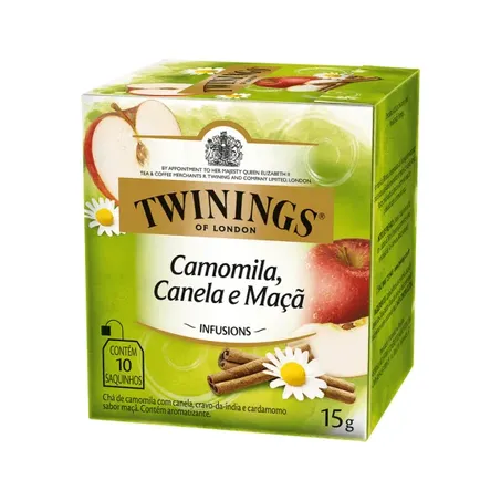 CHA TWININGS CAMOMILA, MACA E CANELA 15G