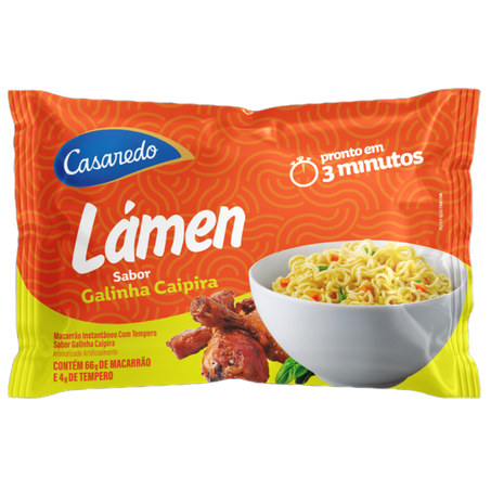 Massa instantanea casaredo 70g galinha caipira