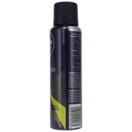 Antitranspirante Aerosol Nivea Men Deep Sport 72H Carvão Ativado Frasco Spray 150ml 360-9