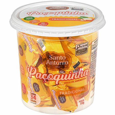 Doce Santo Antonio 510g Paçoca Rolha Pote