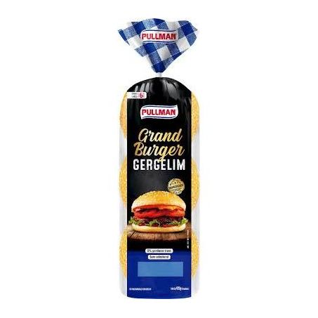 Pão de hambúrguer pullman com gergelim 420g