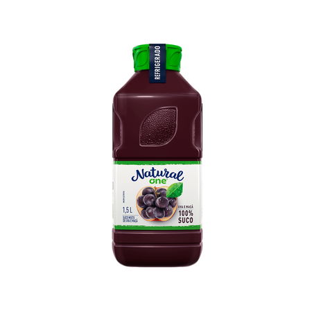 Suco Misto de Uva, Pera e Maçã sem Adição de Açúcar Natural One Refrigerado Garrafa 1,5l
