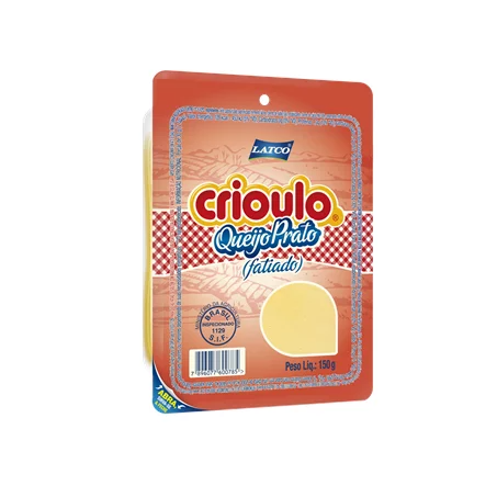Queijo Prato Crioulo Fatiado 150g