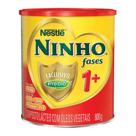 Fórmula intantil ninho fases 1+ (1 a 3 anos) lata 800g