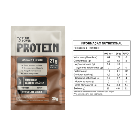 PROTEIN SACHE CHOCOLATE DREAM 35G - PLANT POWER