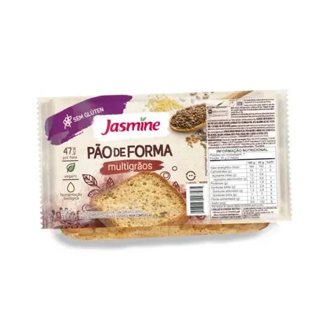 PÃO MULTIGRÃOS SEM GLÚTEN 350G - JASMINE