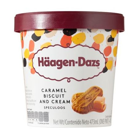 Sorvete de Massa Haagen-dazs Caramel Biscuit Pote 473ML