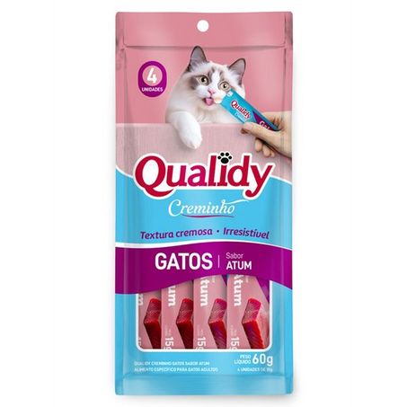 Creminho Qualidy Para Gato Adulto Atum c/4 60g