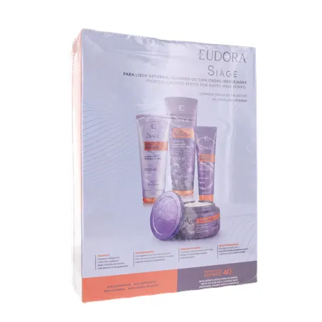 Kit Shampoo Condic Liso Intenso Eudora 375ml 360-16