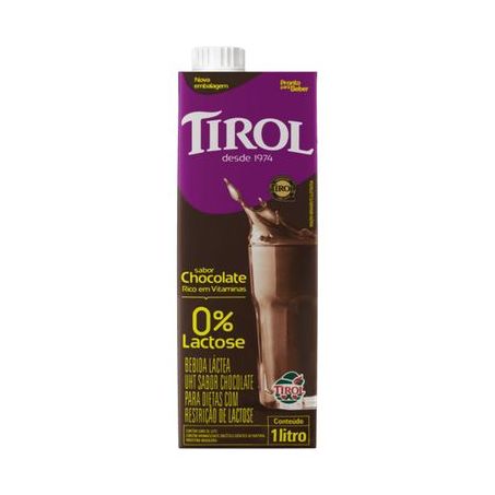 Bebida Lactea 1lt Tirol Chocolate Zero Lactose | Super Corrêa