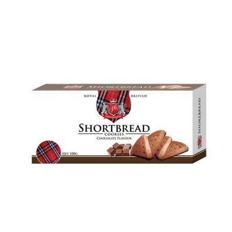 BISC.SHORTBREAD COOKIES CHOCOLATE FLAVOUR 100G