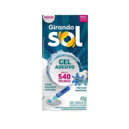Gel adesivo girando sol rf 40gr frescor marinho