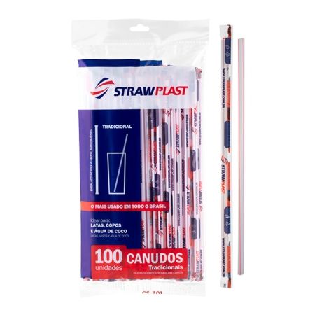 CANUDO PLAST STRAWPLAST C/100 AVULSO FLE