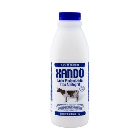 Leite Pasteurizado Xando Tipo A Integral Garrafa 1LT