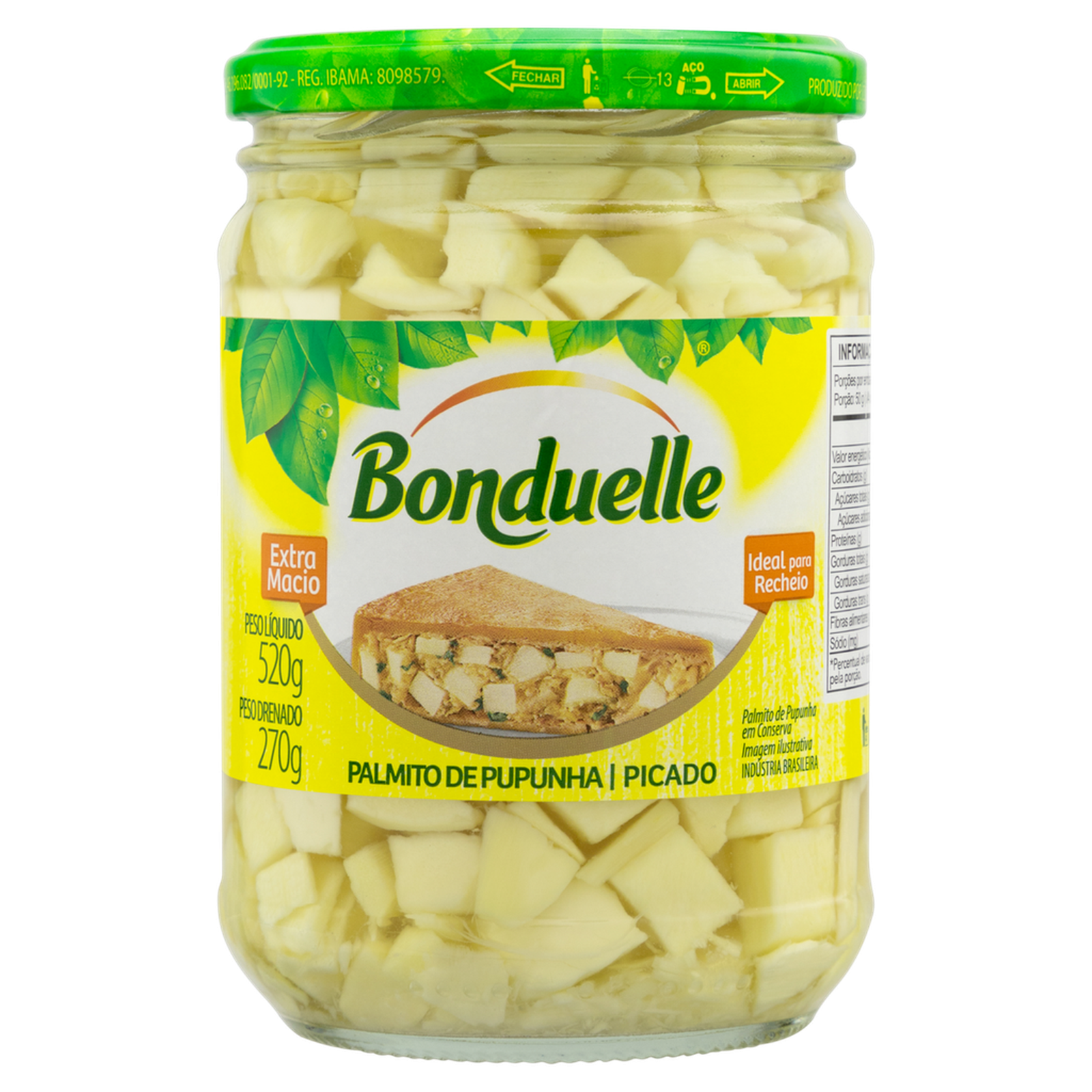 PALMITO PUPUN PIC BONDUELLE 520G