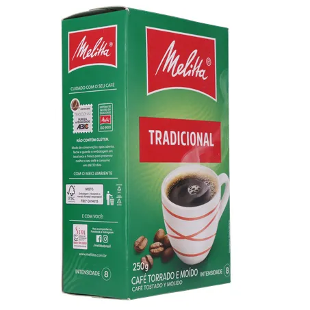 CAFÉ PÓ MELITTA TRADICIONAL VÁCUO 250G 360-31