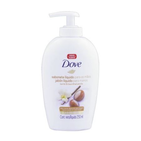 SABONETE LIQ DOVE H WASH 250ML KARITE E BAUN