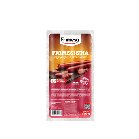 Linguica frimesa 240g fininha mista cozida