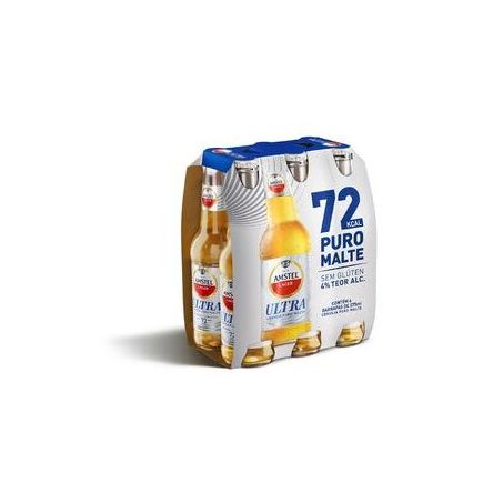 Cerveja amstel ultra ln c/6 pack